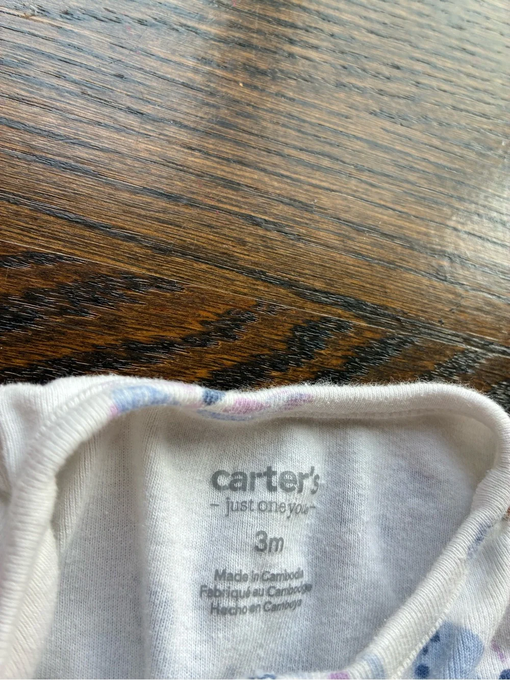 Carters size months